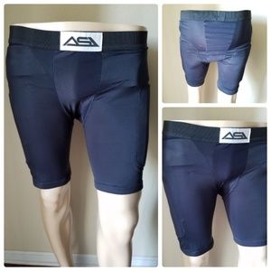Austin Sportsgear 2 Pairs Padded Baseball Shorts